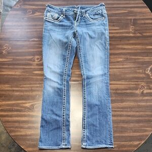 Vigoss Women's Boot Cut Jeans in Medium Blue Wash